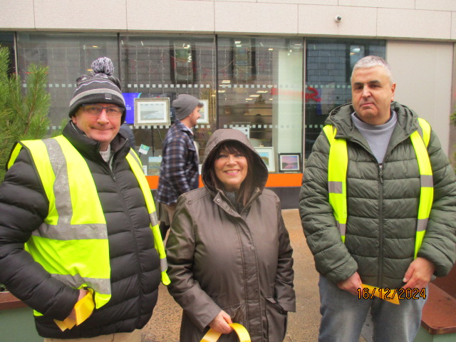 Rotary volunteers supporting a community collection in Limerick